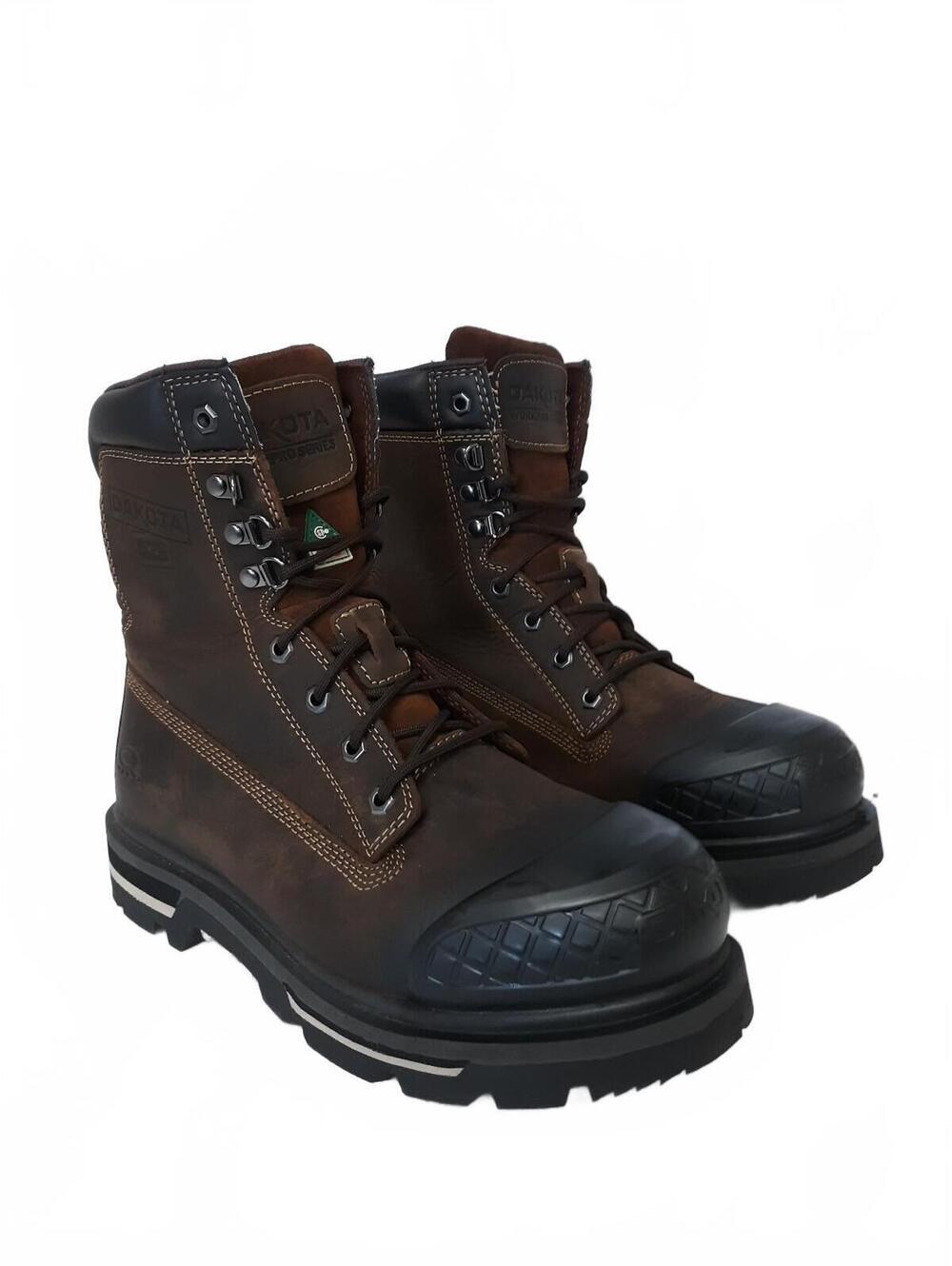 Dakota 529 Men 9.5 M Brown Leather Insulated Steel Toe Work Boots 5ANADK2-8529